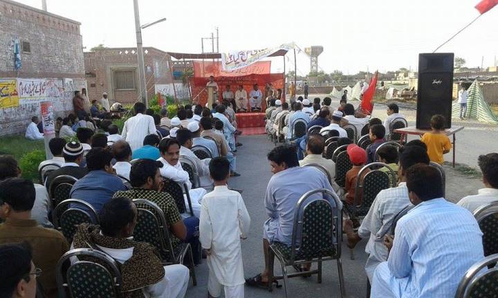 شیخوپورہ: شیرِ بنگال لیبر کالونی میں یومِ مئی پر مزدور جلسہ